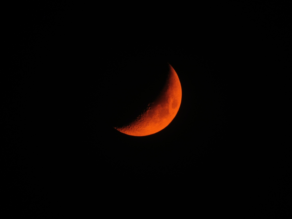 Blood orange moon